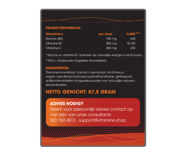 B-Energy: vitamine B1 en B3 - Afbeelding 2