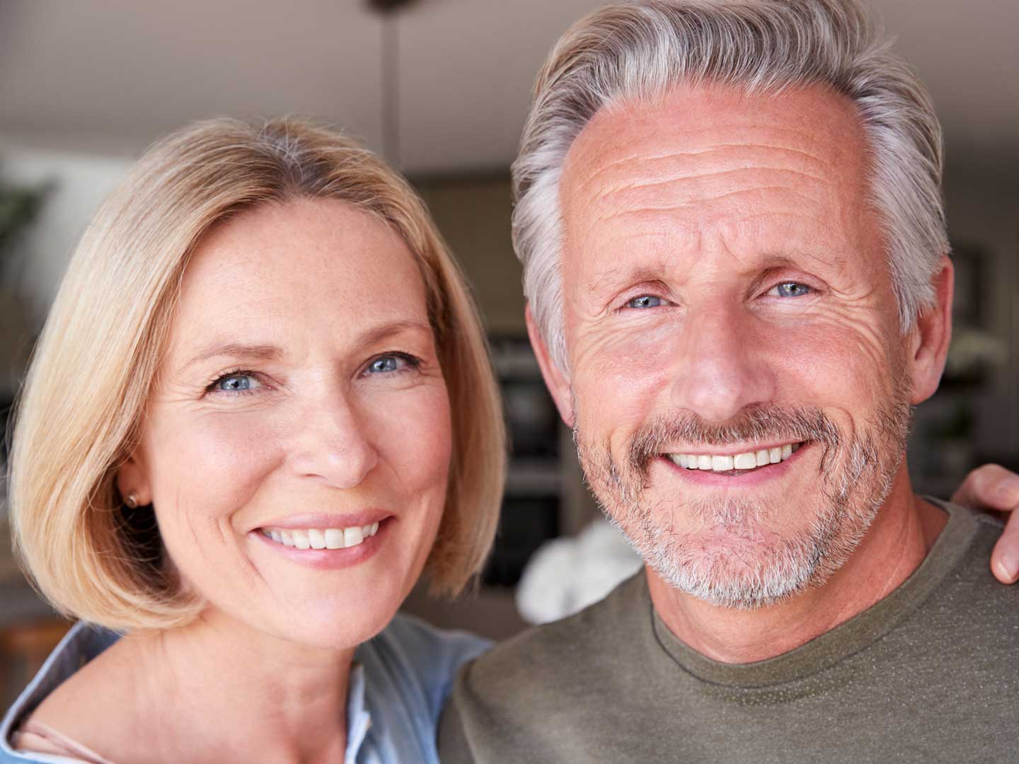 man en vrouw portret blauw ogen