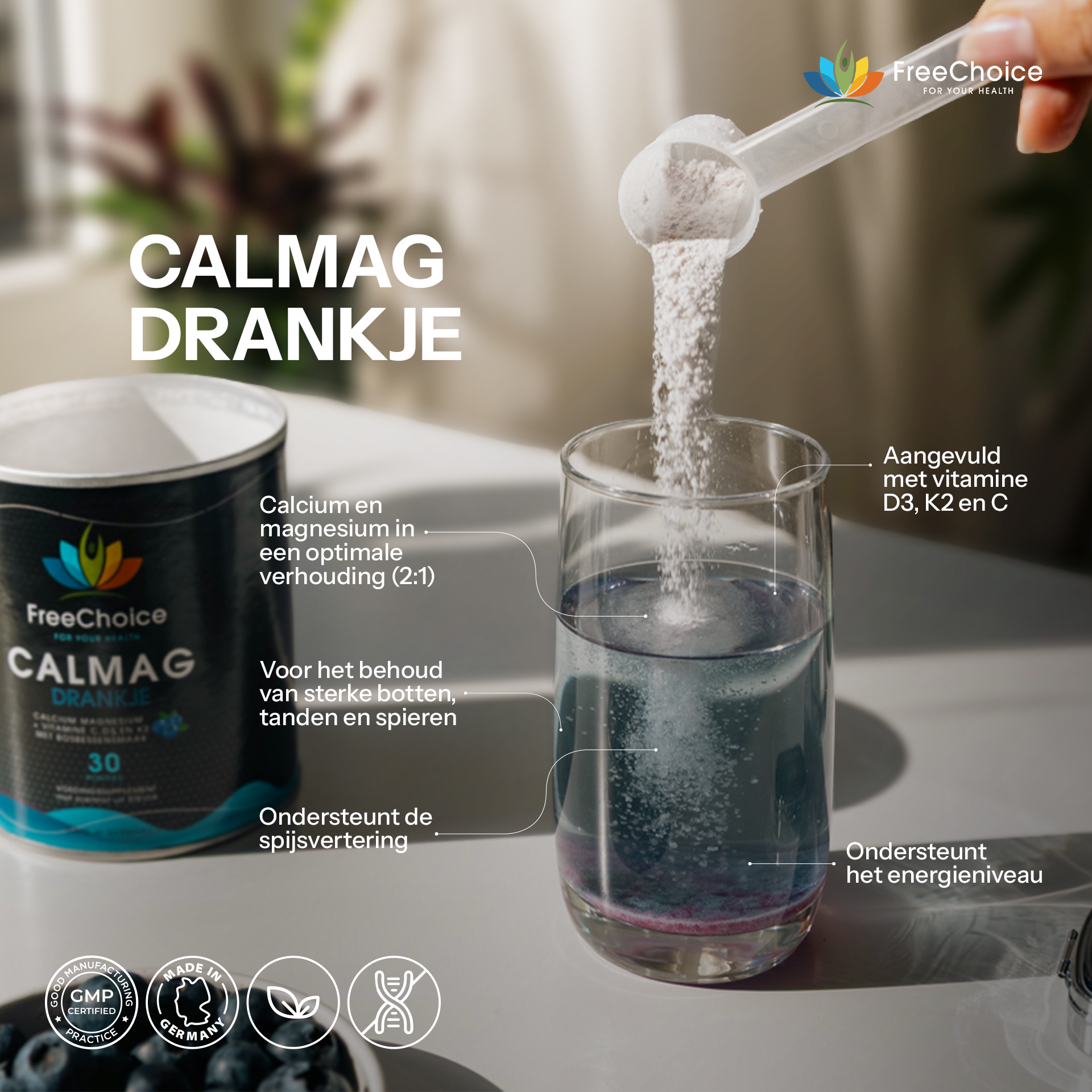 CalMag drankje ad design